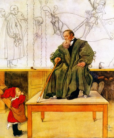 Grandfather and Esbjörn by Carl Larsson